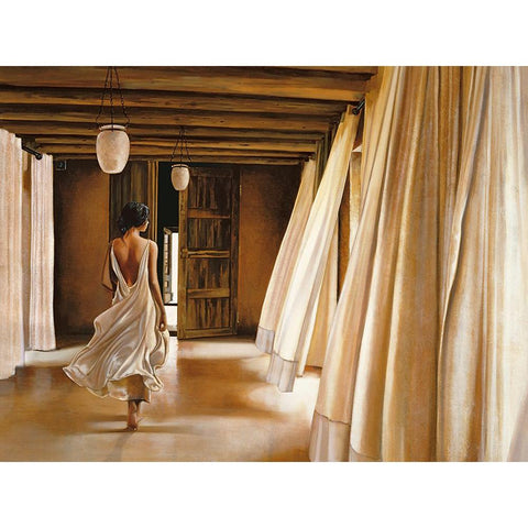Desert Breeze Black Modern Wood Framed Art Print by Di Scenza, Ron