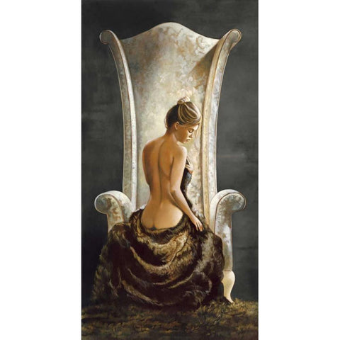 Lovely Lady Gold Ornate Wood Framed Art Print with Double Matting by Di Scenza, Ron