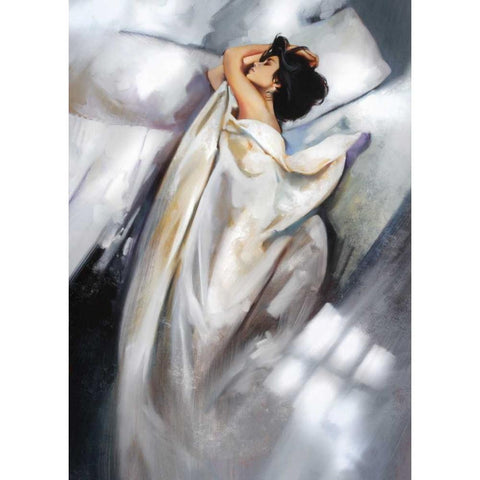 Morning Light Black Modern Wood Framed Art Print by Di Scenza, Ron