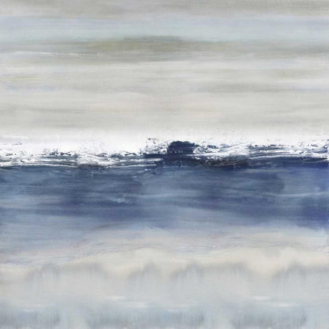 Nuanced White Modern Wood Framed Art Print with Double Matting by Springer, Rachel