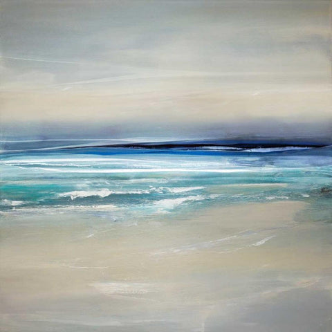 Sway I White Modern Wood Framed Art Print by Springer, Rachel