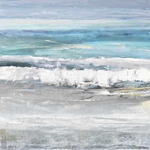 Tides I Black Modern Wood Framed Art Print with Double Matting by Springer, Rachel