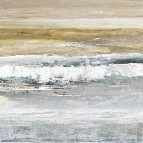 Tides II Black Ornate Wood Framed Art Print with Double Matting by Springer, Rachel