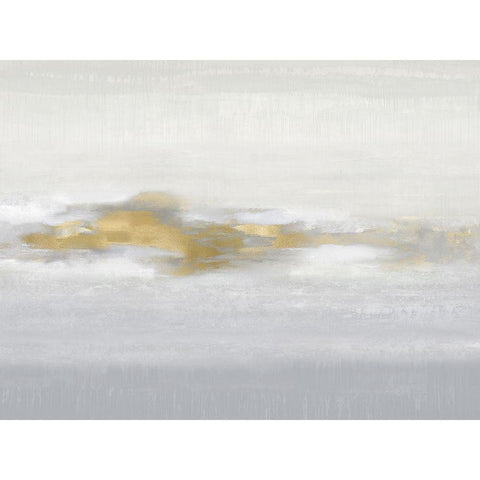 Ethereal with Gold I Black Modern Wood Framed Art Print with Double Matting by Springer, Rachel