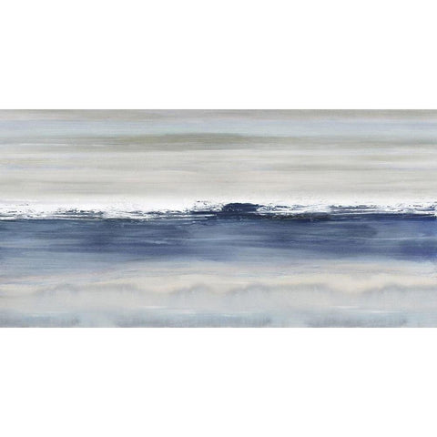 Arise Indigo Gold Ornate Wood Framed Art Print with Double Matting by Springer, Rachel