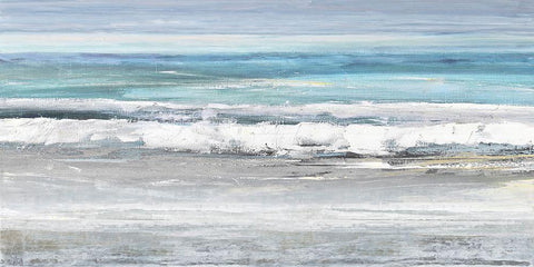 The Surf II Black Ornate Wood Framed Art Print with Double Matting by Springer, Rachel