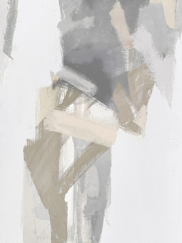 In Depth II White Modern Wood Framed Art Print with Double Matting by Springer, Rachel