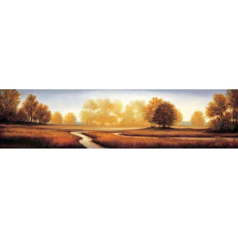 Landscape Panorama III Black Modern Wood Framed Art Print with Double Matting by Franklin, Ryan