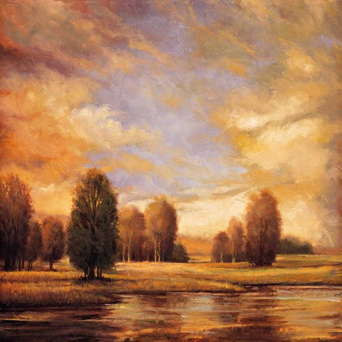 Away from It All II Black Ornate Wood Framed Art Print with Double Matting by Franklin, Ryan