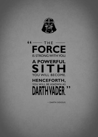 Darth Sidious Powerful White Modern Wood Framed Art Print with Double Matting by Rogan, Mark