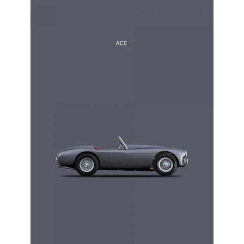 AC Ace 1951 Black Modern Wood Framed Art Print by Rogan, Mark