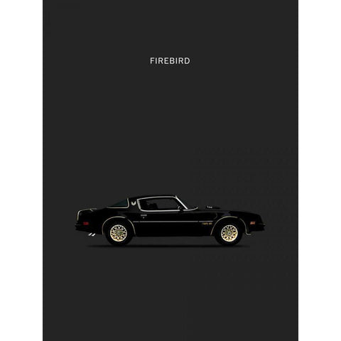 Firebird 78 Black Modern Wood Framed Art Print by Rogan, Mark