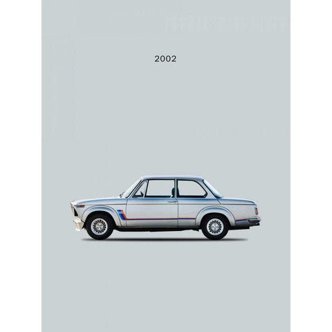 BMW 2002 Turbo Black Modern Wood Framed Art Print with Double Matting by Rogan, Mark