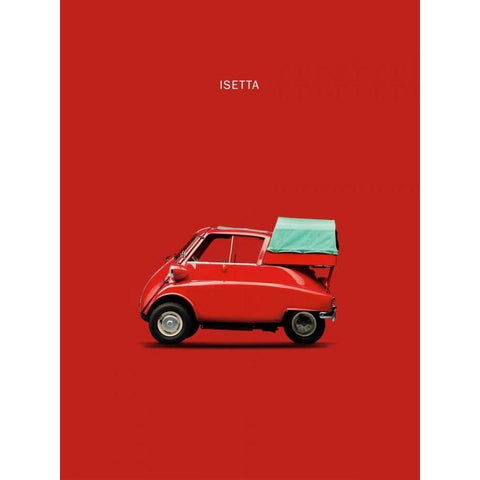 BMW Isetta 300 Gold Ornate Wood Framed Art Print with Double Matting by Rogan, Mark