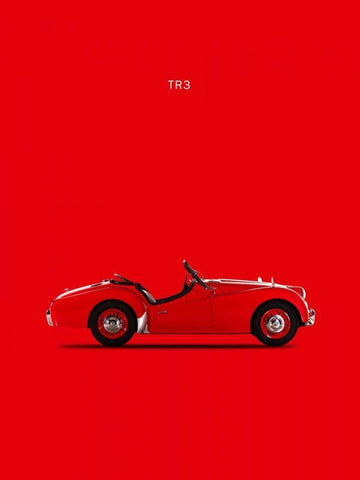 Triumph TR3 1959 Black Ornate Wood Framed Art Print with Double Matting by Rogan, Mark