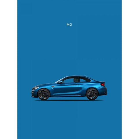 BMW M2 Gold Ornate Wood Framed Art Print with Double Matting by Rogan, Mark