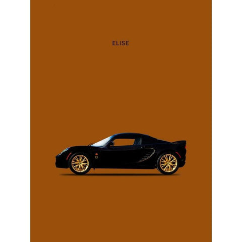 Lotus Elise Type-72D Black Modern Wood Framed Art Print with Double Matting by Rogan, Mark