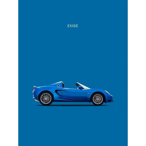 Lotus Exige White Modern Wood Framed Art Print by Rogan, Mark