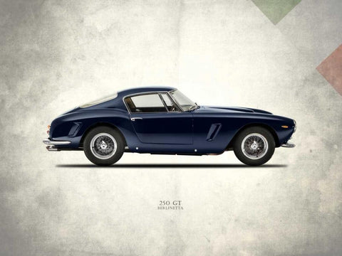 Ferrari 250GT 1959 White Modern Wood Framed Art Print with Double Matting by Rogan, Mark