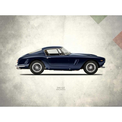 Ferrari 250GT 1959 Black Modern Wood Framed Art Print with Double Matting by Rogan, Mark