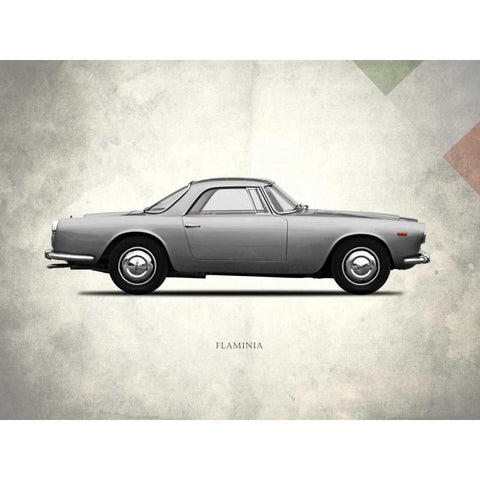 Lancia Flaminia 3c GT2 1962 White Modern Wood Framed Art Print by Rogan, Mark