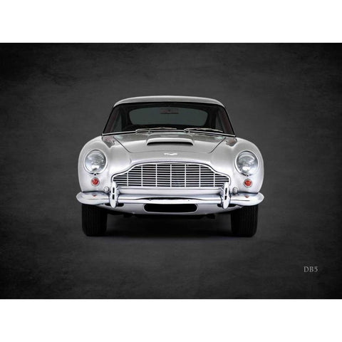 Aston Martin DB5 1965 Black Modern Wood Framed Art Print by Rogan, Mark