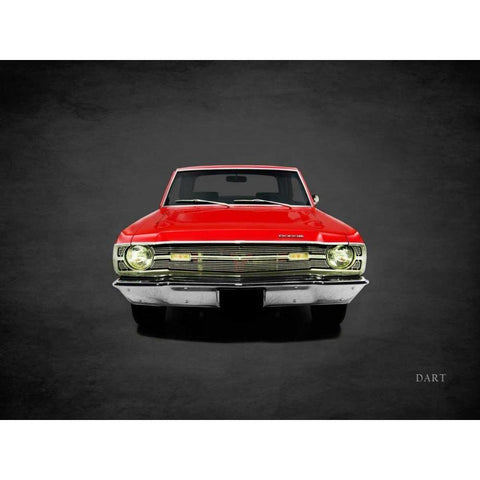 Dodge Dart340 1969 Black Modern Wood Framed Art Print by Rogan, Mark