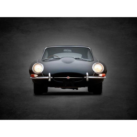 E-Type Black Modern Wood Framed Art Print by Rogan, Mark