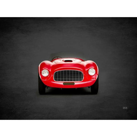 Ferrari 166 1948 Black Modern Wood Framed Art Print with Double Matting by Rogan, Mark