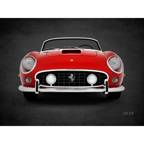 Ferrari 250 GT Black Modern Wood Framed Art Print with Double Matting by Rogan, Mark