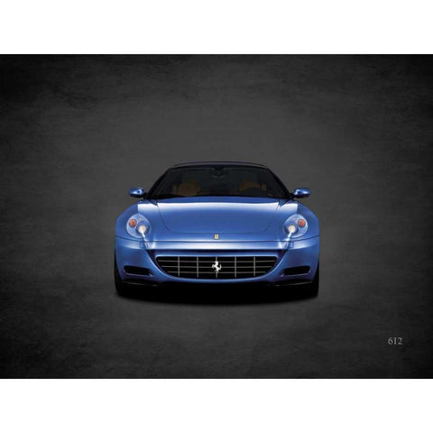 Ferrari 612 White Modern Wood Framed Art Print by Rogan, Mark