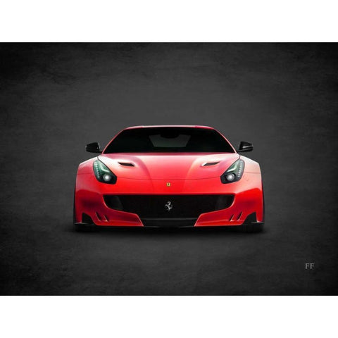 Ferrari FF White Modern Wood Framed Art Print by Rogan, Mark