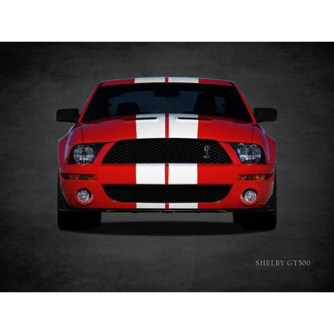 Ford Shelby GT500 White Modern Wood Framed Art Print by Rogan, Mark