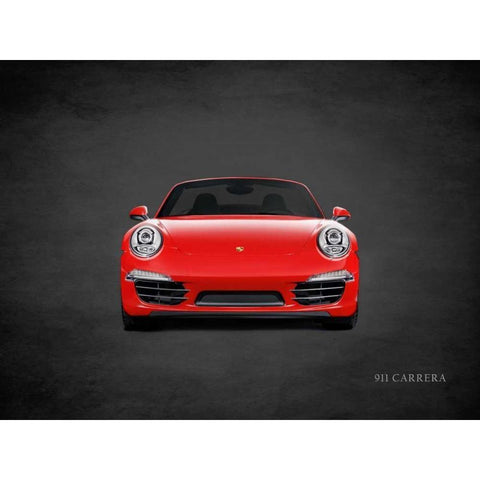 Porsche 911 Carrera Gold Ornate Wood Framed Art Print with Double Matting by Rogan, Mark