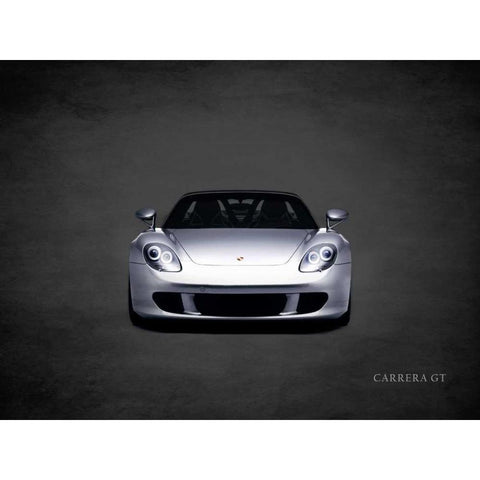 Porsche Carrera GT Gold Ornate Wood Framed Art Print with Double Matting by Rogan, Mark