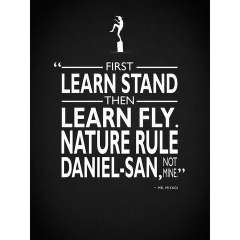 Karate Kid Nature Rule Gold Ornate Wood Framed Art Print with Double Matting by Rogan, Mark