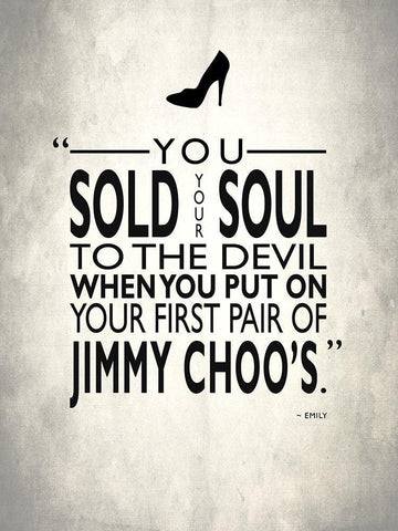 Sold Your Soul To The Devil White Modern Wood Framed Art Print with Double Matting by Rogan, Mark