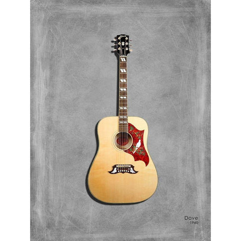 Gibson Dove 1960 White Modern Wood Framed Art Print by Rogan, Mark