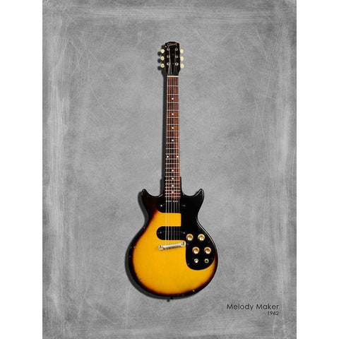 Gibson Melody Maker 62 Gold Ornate Wood Framed Art Print with Double Matting by Rogan, Mark