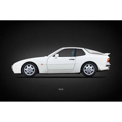 Porsche 944 SE 1992 White Modern Wood Framed Art Print by Rogan, Mark