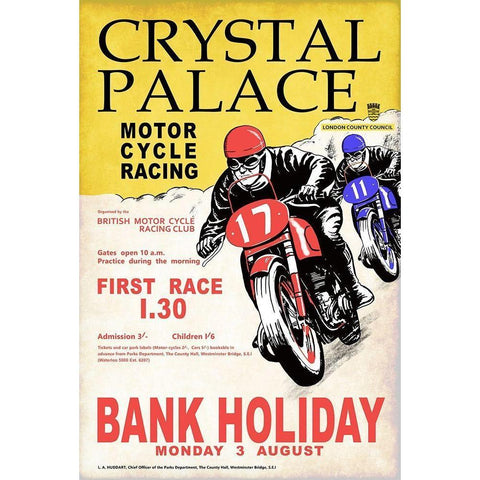 Crystal Palace Racing I Gold Ornate Wood Framed Art Print with Double Matting by Rogan, Mark