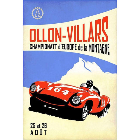 Ollon-Villars White Modern Wood Framed Art Print by Rogan, Mark