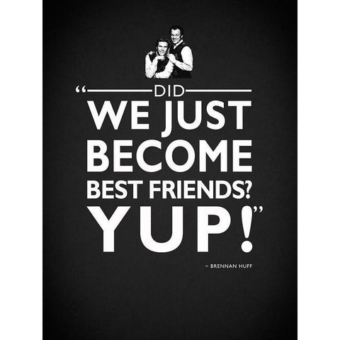 Best Friends White Modern Wood Framed Art Print by Rogan, Mark