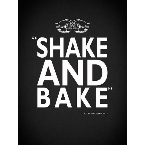 Shake and Bake Black Modern Wood Framed Art Print with Double Matting by Rogan, Mark