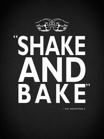 Shake and Bake White Modern Wood Framed Art Print with Double Matting by Rogan, Mark