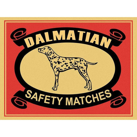 Dalmatian Safety Matches Black Modern Wood Framed Art Print with Double Matting by Rogan, Mark