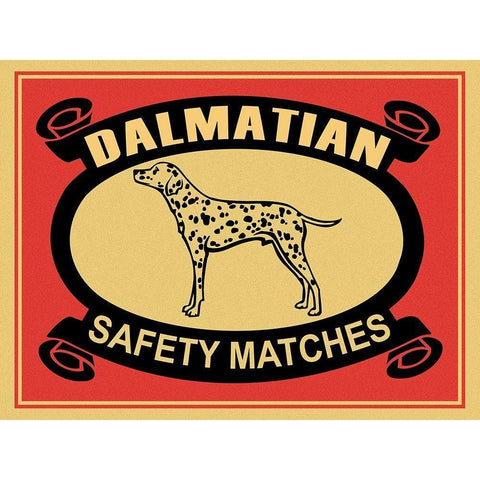 Dalmatian Safety Matches Gold Ornate Wood Framed Art Print with Double Matting by Rogan, Mark