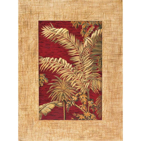 Tropical I Black Modern Wood Framed Art Print with Double Matting by Blanco, Samuel