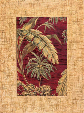 Tropical II White Modern Wood Framed Art Print with Double Matting by Blanco, Samuel