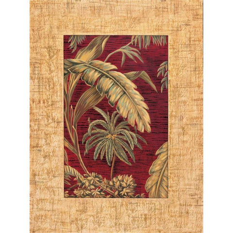 Tropical II White Modern Wood Framed Art Print by Blanco, Samuel